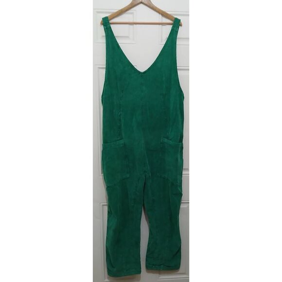 We The Free Pants - We the free womens xl corduroy jumpsuit emerald green